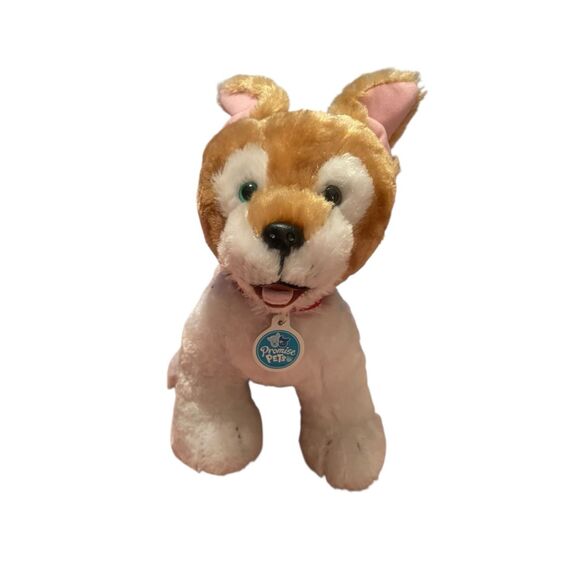 Build-A-Bear Workshop Tan White Promise Pets Puppy Dog Plush Stuffed Animal 12" - Picture 2 of 6